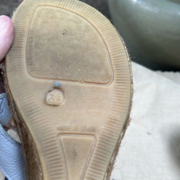 Burberry White Nova Check Espadrille Wedge - Picture 10 of 11